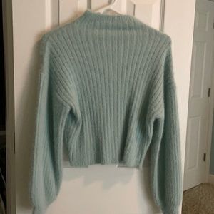 Teal mock neck sweater